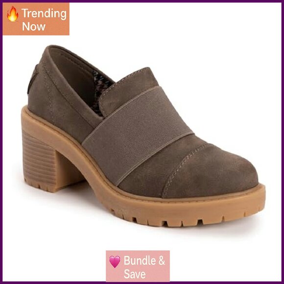 Platform Loafers with Memory Foam, Slip-On Design, US Sizes 6-11 - Picture 2 of 8